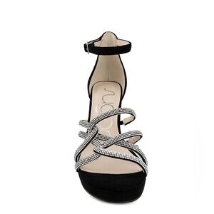Sugar Elegant Black and White Women's Sandals